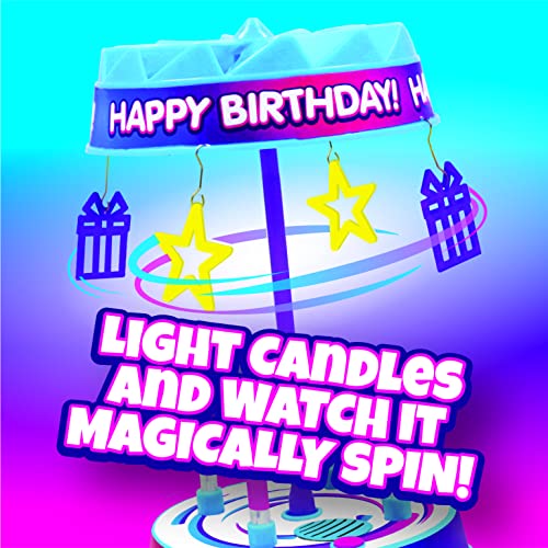 BEST PARTY EVER! Spincredible Candle, Singing Candle-Powered Spinning Cake Topper, Reusable Birthday Candle, Fits Any Size Cake, Great for Birthdays, 2 Count - Thumbnail 3