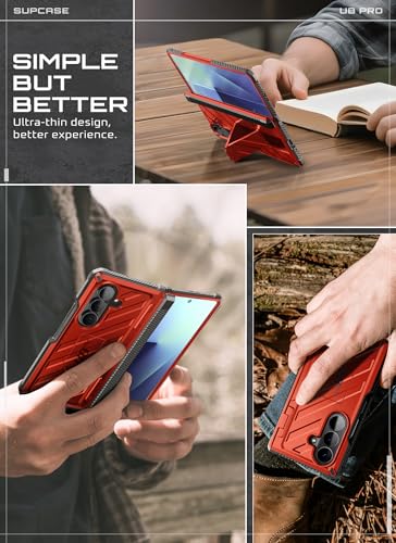 SUPCASE for Samsung Galaxy Z Fold 7 Case with Built-in Kickstand, Ruddy - image 9