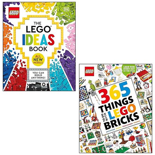 The LEGO Ideas Book New Edition, 365 Things to Do with LEGO Bricks 2 Books Collection Set