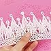 Beasea Lace Mold for Cake Decorating, 5pcs Silicone Lace Mats for Cakes, Pink Fondant Lace Molds Silicone Tools Flower Pattern Molds Embossed Sugar Craft Tools