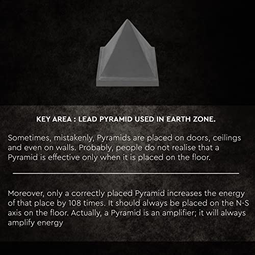 Image of Metal Vastu Lead Pyramid Solid | Size- 2.5 Inch (Approx) |Weight- 1045 Approx | Remedy for Vastu Dosh Correction & Zone Balancing |Feng Shui Product |Pack of 1
