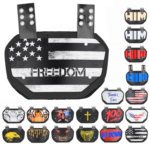 Sports Unlimited Football Backplate for Shoulder Pads - Universal Fit Back Plate - Adult & Youth Back Plate for Football