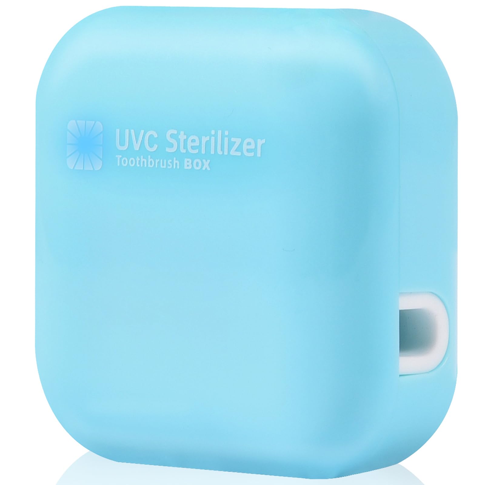 Estuche para cepillo de dientes, estuche de viaje para cepillo de dientes con luz de limpieza UV, estuche portátil recargable con soporte, funda para cepillo de dientes de cualquier tamaño para el
