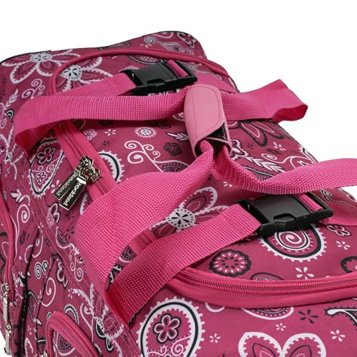 Image of Rockland Rolling Duffel Bag, Black, 22 inch