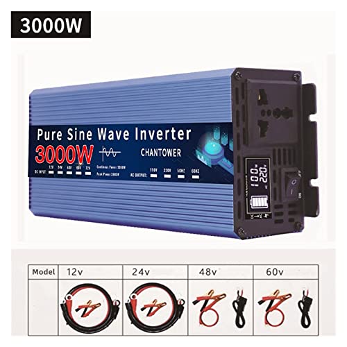 Onduleur 24V 220V 3000W onde sinusoïdale pure pour installation solaire de maison