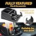 Zinytrae Universal Center Console for Cars, Trucks, Minivans, SUVs, Car Console Organizer with 2 Adjustable Cup Holders, Seatbelt for Secure Hold Car Seat Organizer, Truck Floor Console