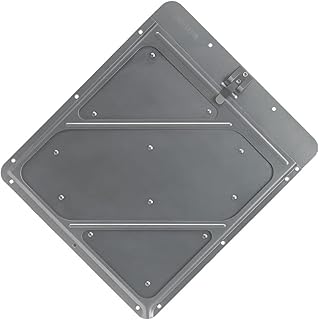 Rivetless Aluminum Hazmat Placard Holder with Unpainted Back Plate - 11-7/8