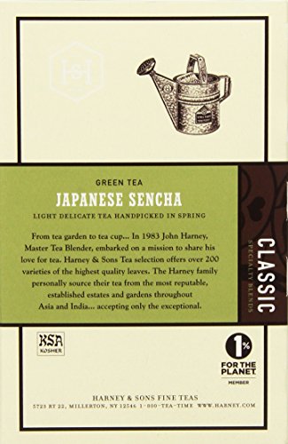 Harney & Sons Green Tea, Japanese Sencha, 20 Count (Pack Of 2) #TOP2