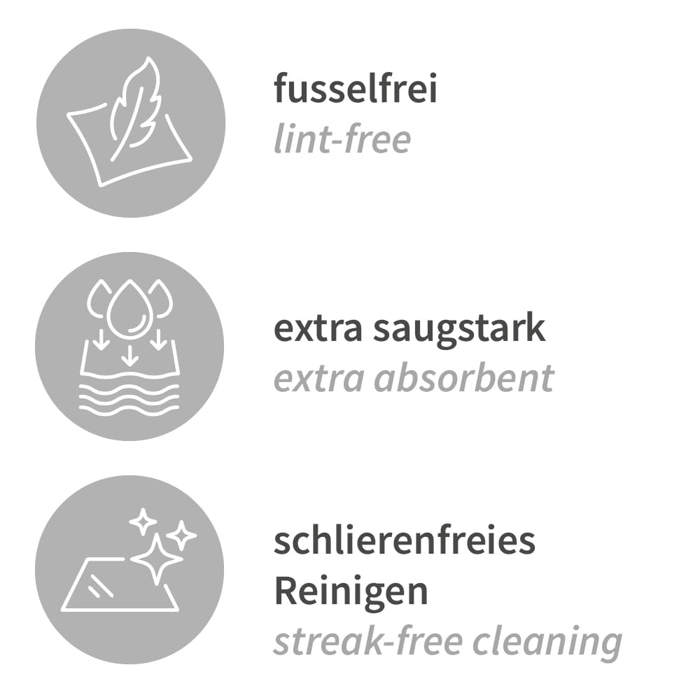 50 Stück Hygoclean Mikrofasertücher Micro Master Dishes | Polyester/Polyamid, blau, L: 40cm, B: 40cm, 185gr-m², Karton, Putztücher, Reinigungstuch, poliertücher, Microfasertücher, Staubtuch