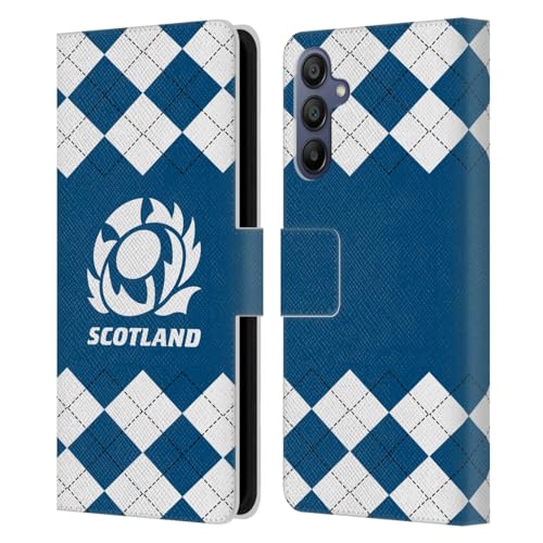 Funda Samsung Galaxy A15 protectora tipo libro de Scotland Rugby