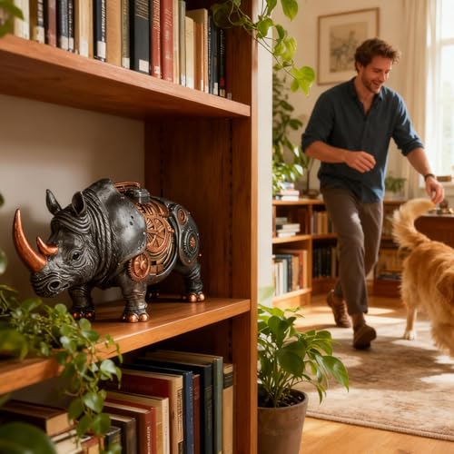 Figurines d'animaux pour salon et table basse, statue moderne en résine