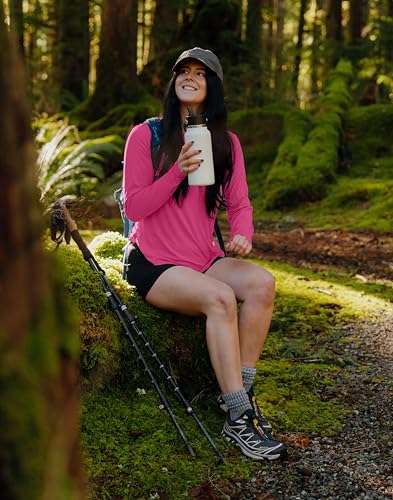 Image of Women's Sun Shirts UPF 50+ Long Sleeve UV Protection Shirt Lightweight Quick Dry Workout Hiking Tops for Women