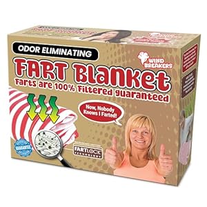 Fart Blanket – Wrap Your Real Present Inside a Funny Gag Gift Box – Perfect for White Elephant, Secret Santa, Holiday, Birthday, Bachelor Parties – Play a Joke on Your Friends