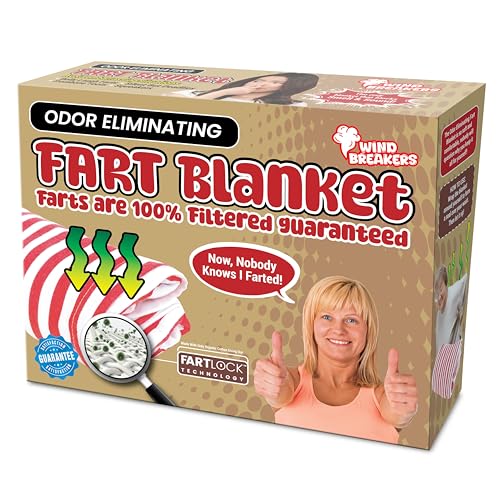 Laugh Out Loud Boxes Fart Blanket – Wrap Your Real Present Inside a Funny Gag Gift Box – Perfect...