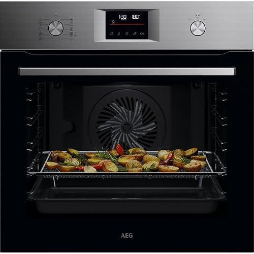 Image of AEG 6000 SenseCook® OS6PB50AM Built In Electric Single Oven with Pyrolytic Cleaning - Stainless Steel - A+ Rated
