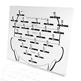 GlamorDove Tape in Placement Board Hair Extensions Hanger Carrier Hair Display Holder Rack with Clips Hairpin Hair Styling Hairdressing for Tape In Hair Extensions Hair Beauty Salon