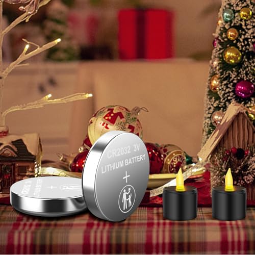 CR2032 3V Lithium Battery(5pcs)-Coin & Button Cell for Apple Airtag/Car Remote/Key Fobs/Glucose Monitor/Candles/Watches/Scales/Doorbell/Intelligent Sensors/3Volt 2032 Battery Replacement - Image 5