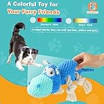 Dog Toys for Aggressive Chewers - Dog Toys to Keep Them Busy Squeaky Dog Toys for Large Dogs (Blue, Medium) - Image 3