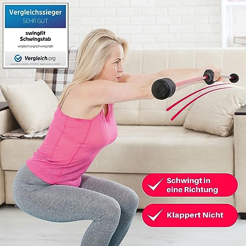 Schwingstab swingfit inklusive Tasche, Band und Trainingsplan