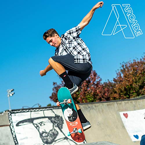Arcade Skate Board for Kids 8-12 - 31” Skateboards for Beginners, Skateboards for Teens, Skateboards for Adults - Skateboard Beginner Kids - Skateboards for Girl & Boys (Kitty Karma)