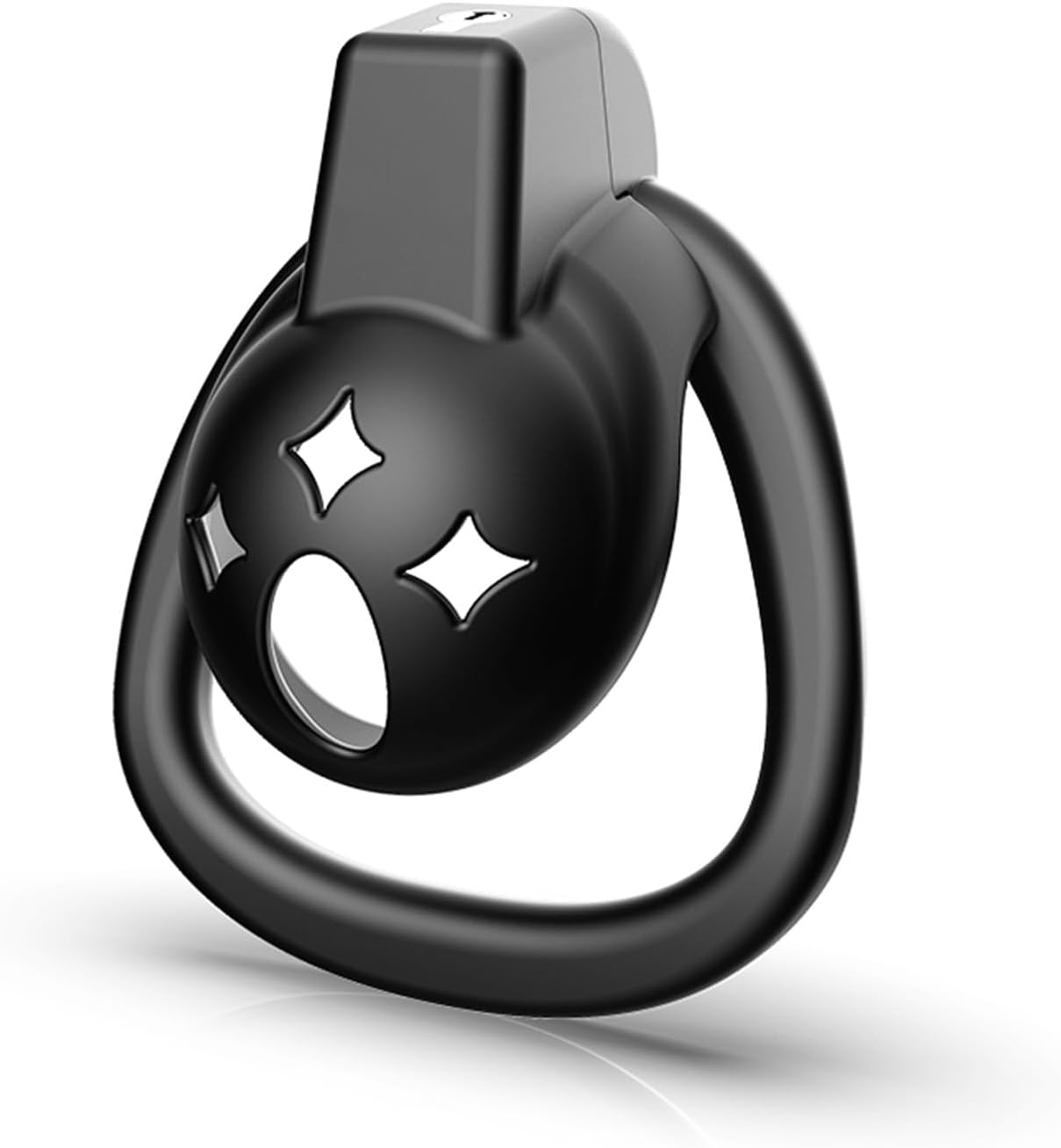 3 Styles of Male Cock Cage Penis Cage Chastity Device with 3 Rings and Keys, Invisible Locked Chastity Cage Adult Toys for Men - B, Black
