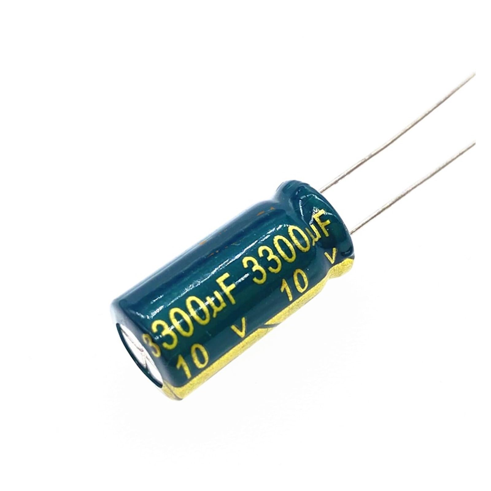 ICXLPMC 10Pcs 10v 3300UF 10 * 20 High Frequency Low Impedance Aluminum Electrolytic Capacitor 3300uf 10v 20%