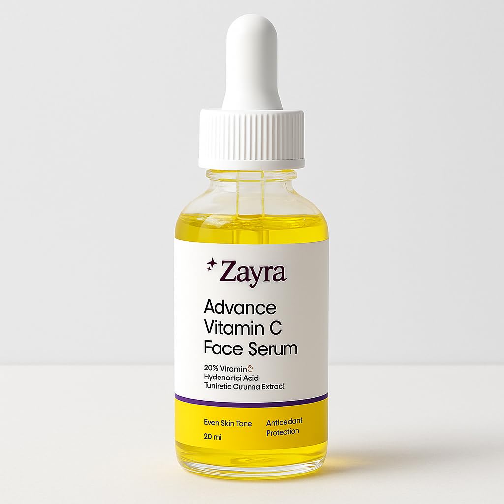 Zayra Advance Vitamin C Face Serum, 20% Vitamin C, 30ml, Even Skin