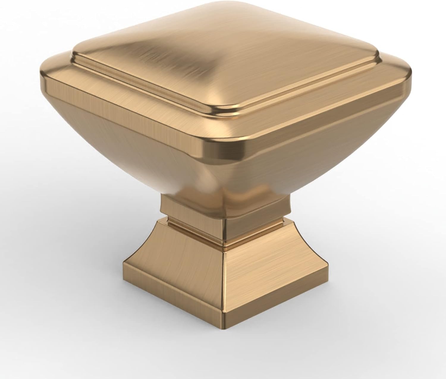 9BUILD 15 Pack 1.2 Inch Champagne Bronze Knobs Kitchen Knobs