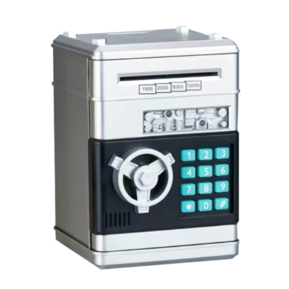 貯金箱 Amazon.co.jp: JUSTVEL 貯金箱 金庫 ダイヤルロック式 ATM 鍵付き