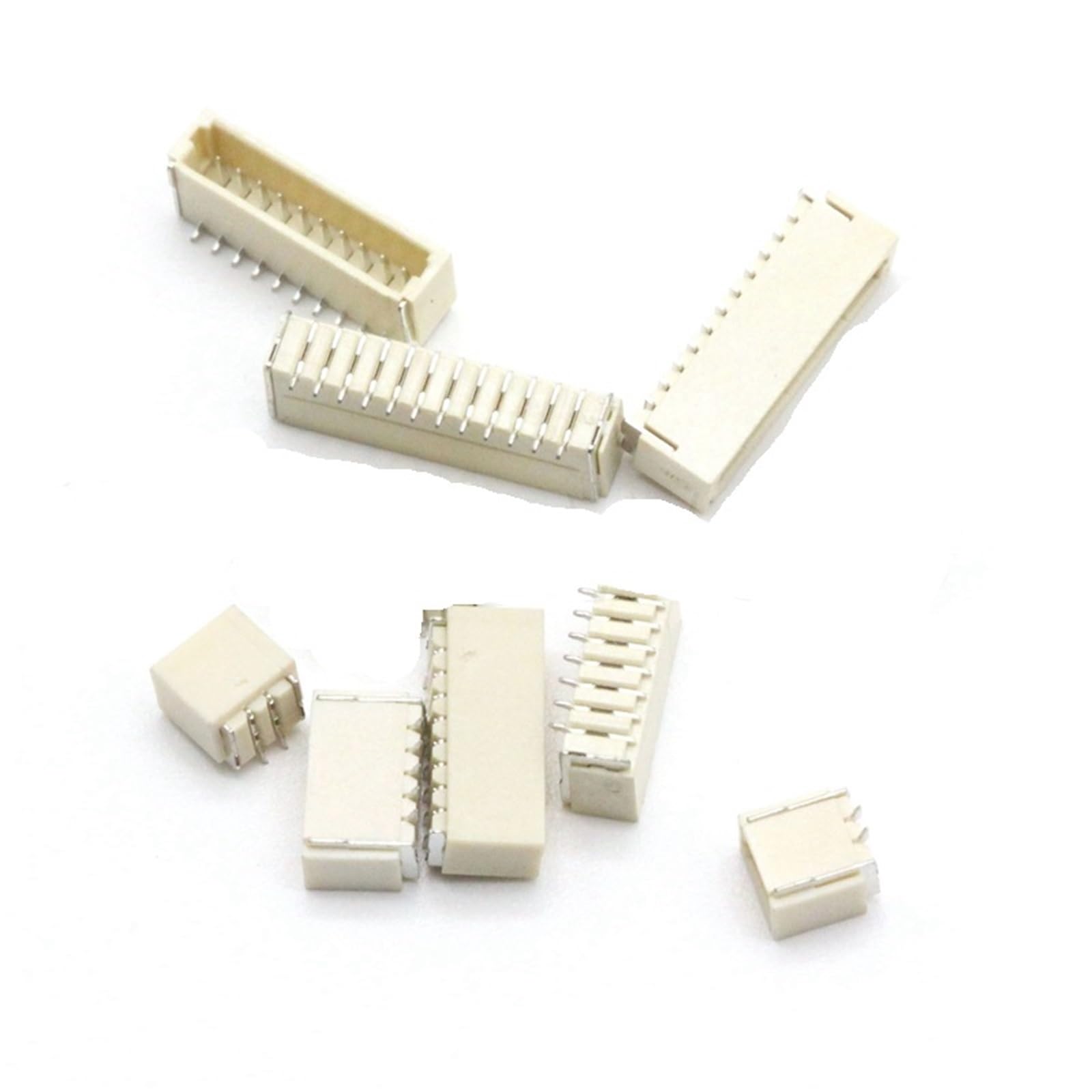 10 Uds JST SH1.0 Conector SMD Tipo Vertical Enchufe de Entrada Superior receptáculo de Cable a Placa Paso de 1,0 MM 2P 3P 4P 5P 6P 7P 8P 10P-12P(3P)