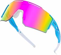 IKTOD Polarized Sports Sunglasses UV400 Protection - Lightweight TR90 Frames for Men, Women, Youth | Cycling, Running, Baseball, Skiing