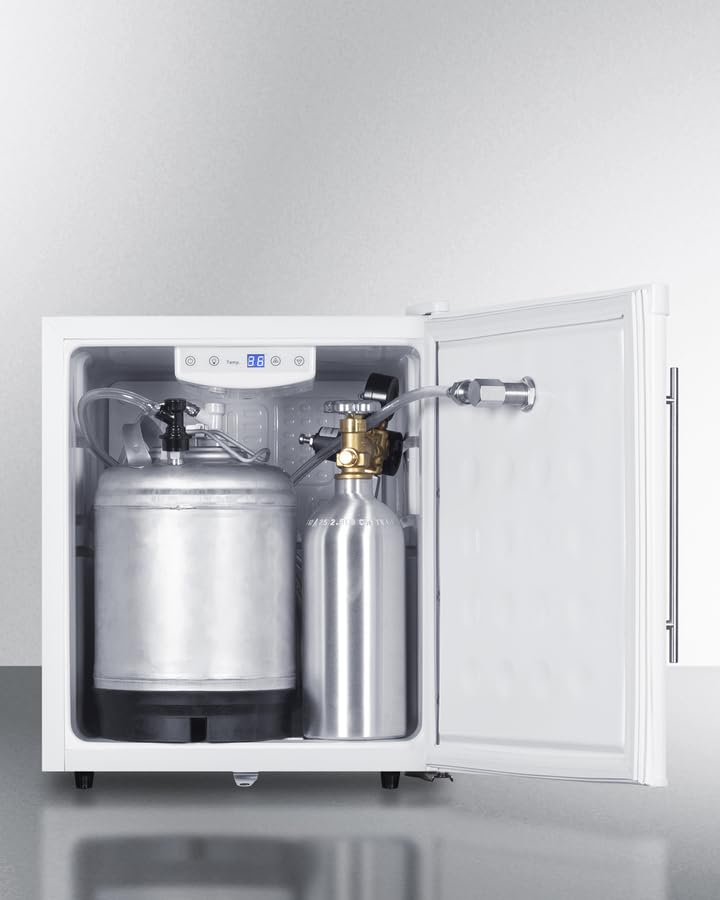 Summit 17" Mini Coffee Kegerator, Single Tap, Mini Keg, Tap Kit And 2.5 Gallon Keg Included- Ffar25l7frtpc on Fridge.com - View 5