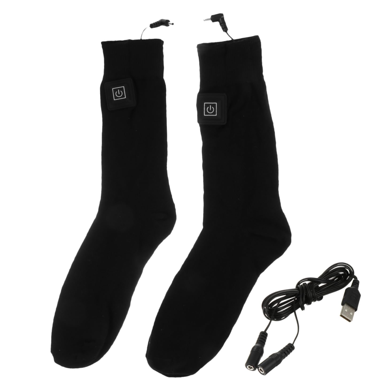 Milisten 1pair Intelligent Heated Socks Temperature Cotton Warm Sock for Outdoor Use Safe No for Family and Friends