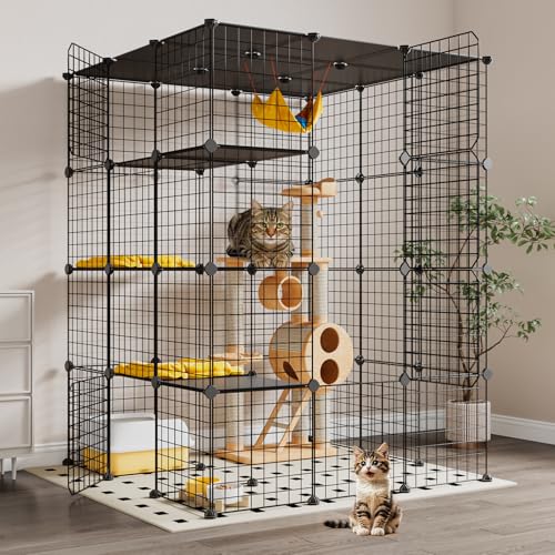 Oneluck Extra Large 4-Tier Cat Cage