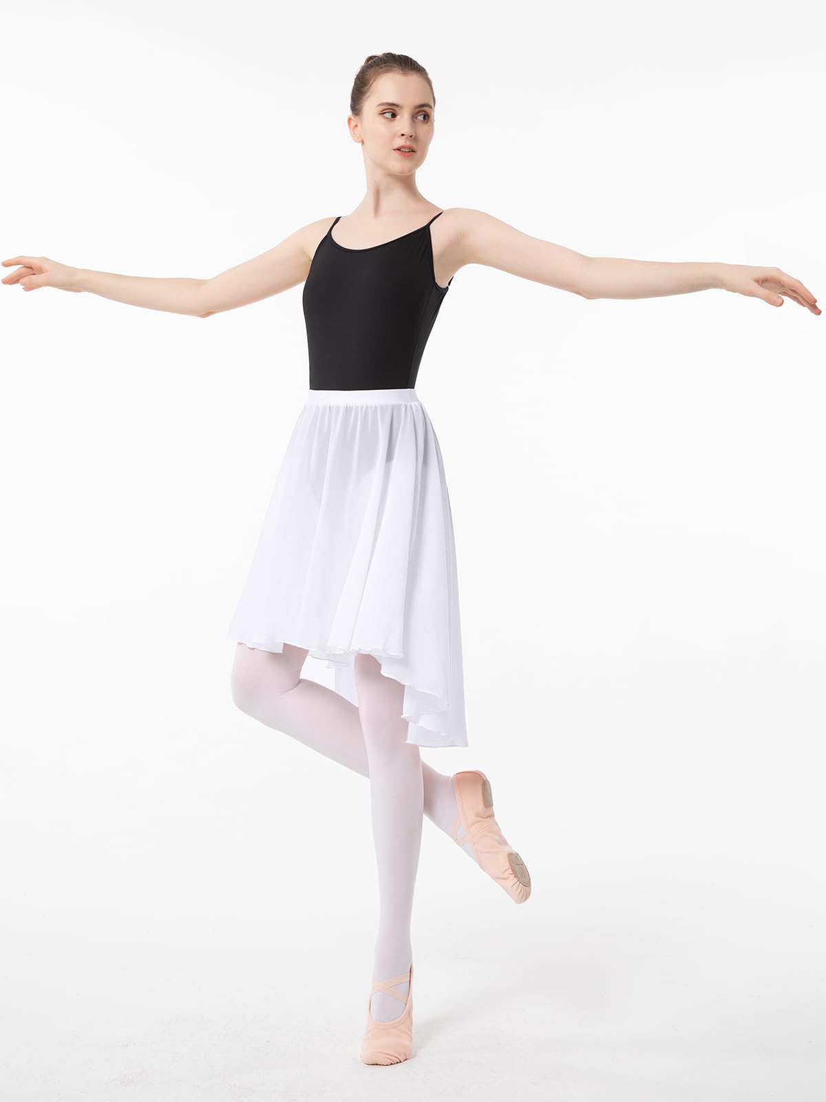 Falda de ballet para mujer cruzada Blanco