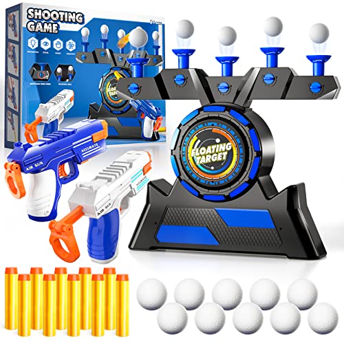 Bennol Shooting Games Toy Set for Kids 8-12 Floating Ball Target Game Foam Ball Popper Air Toy & Standing Shooting Target 2 Soft Bullet Blasters 10 Floating Balls 10 Foam Darts 5 Air Pillars