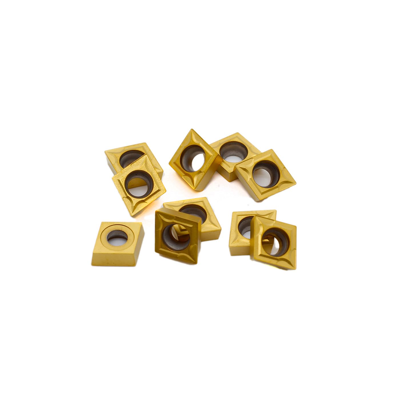 OSCARBIDE CCMT09T304(CCMT32.51) Carbide Turning Inserts,CCMT Insert Mutilayer Coated CNC Lathe Replacement Cutters Inserts for Lathe Turning Tool Holder Boring Bar,10 Pieces