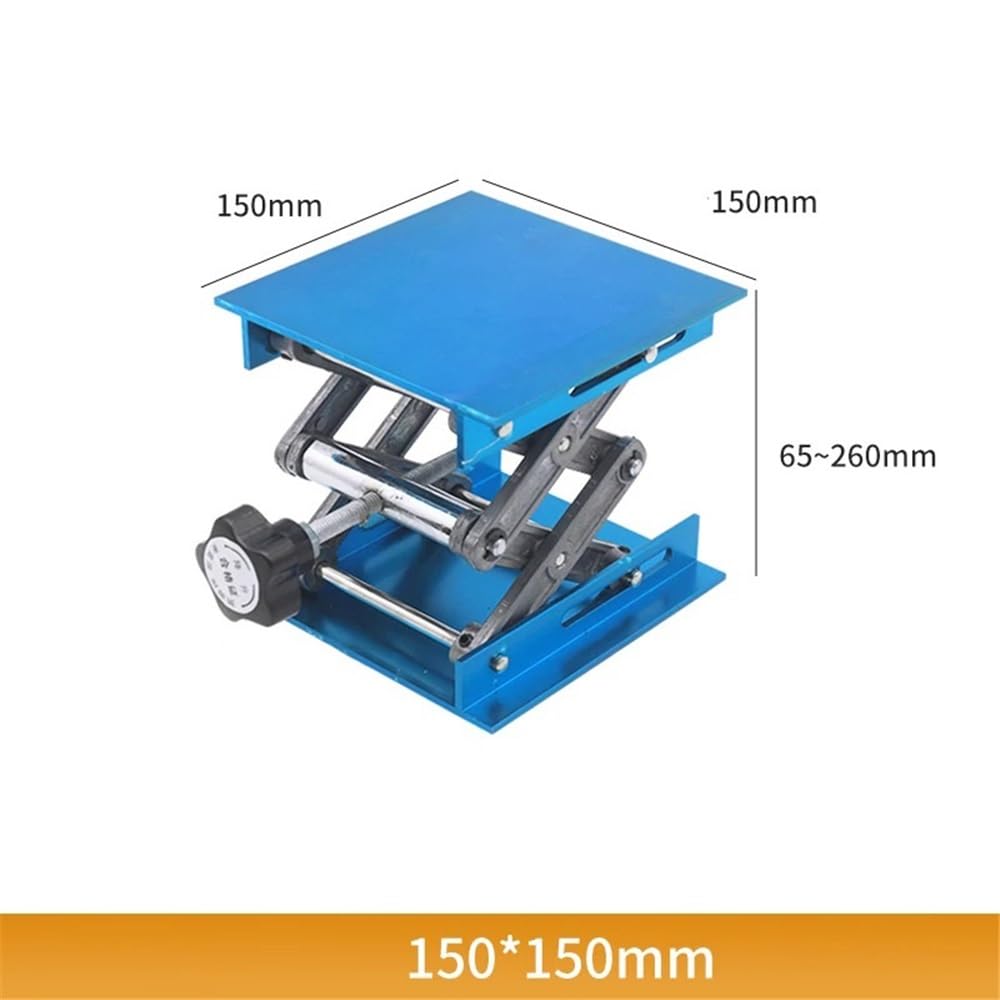 Laborgeräte und -ausrüstung Labor 100 mm 150 mm 200 mm 250 mm 300 mm Edelstahl Labor Unterstützung Jack Labor Lift Stand Tisch(150-150ml B)