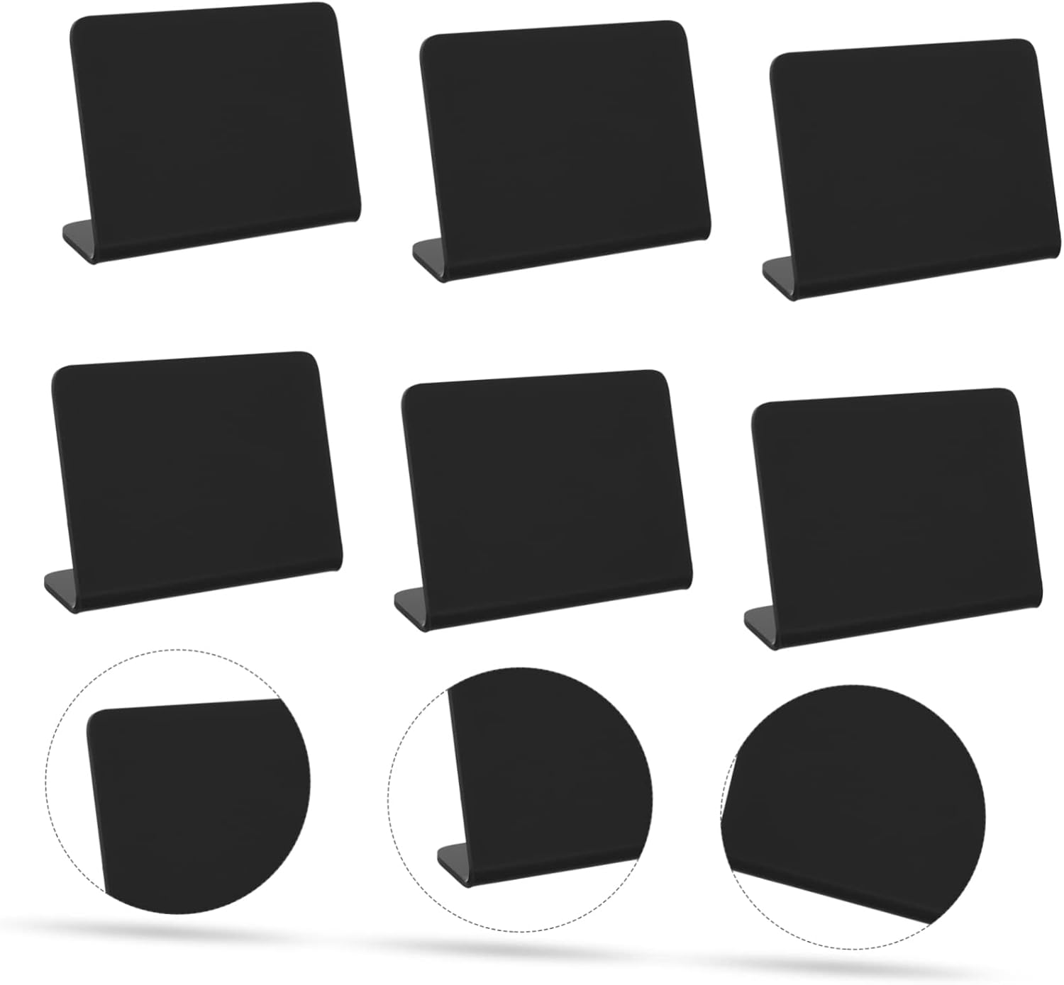 IMIKEYA 12pcs Creative Small Chalkboards Acrylic Message for Home Weddings and Kitchen Displays for Signs Drawings and Messages and Unique Design