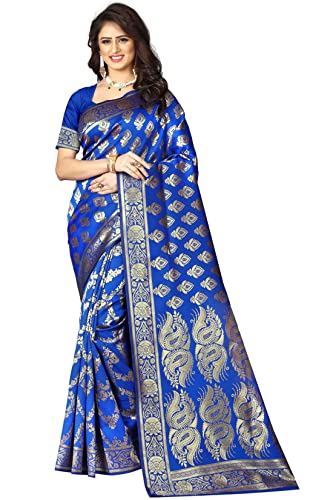 Image of Sugathari Women's Art Silk Maroon Kanchipuram Saree (SAN PARI 75 MAROON)