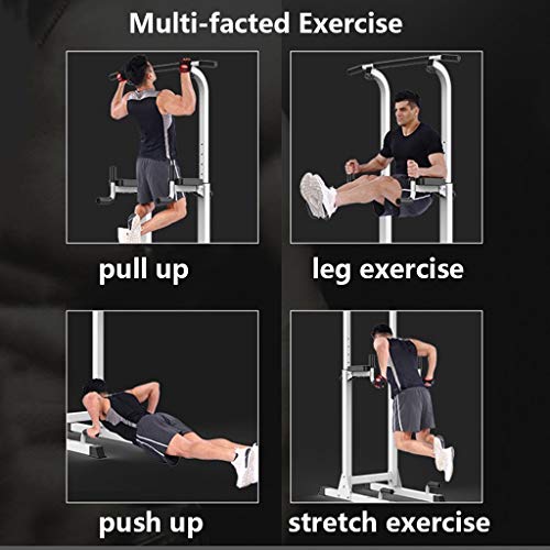 YOT-Pull-Up-Bar-Power-Tower-with-Elbow-Support-Dip-Stand-Station-for-Home-Gym-Strength-Training-Workout-Equipment-176LB-Max-Capacity