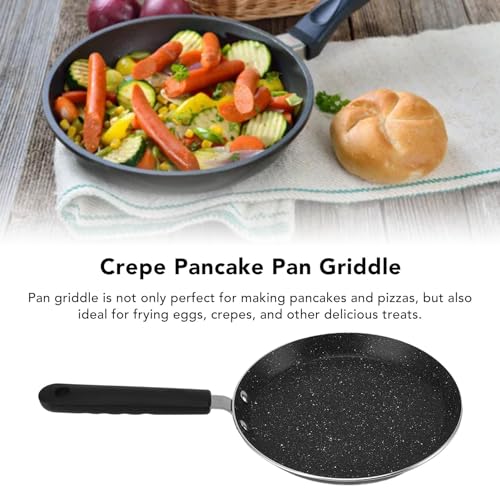 Nonstick Crepe Pan, Auluminium Pancake Griddle Pan Griddle Pancake Pan Pancake Flat Skillet Crepe Pancake Pan Non-stick Pancake Griddle Skillet Pan for Dosa Tawa(6in)