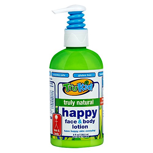 TruKid Happy Face and Body Moisturizing Lotion, 8 Ounce