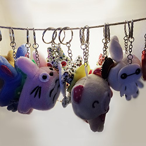 Mohoo 50pcs 25 mm Catene porta/portachiavi Blanks