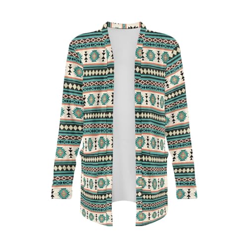Image of Women's Open Front Cardigan Long Sleeve Loose Sweater Lightweight Soft Cardigan Jackets