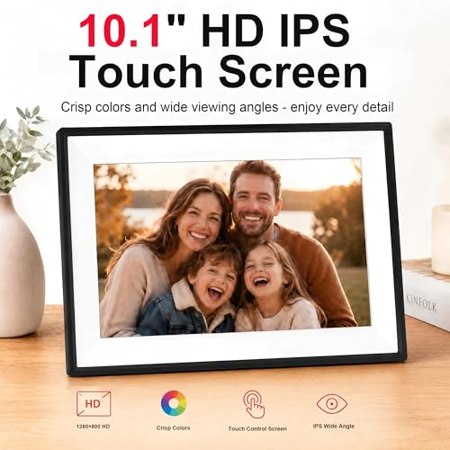 Frameo 10.1" WiFi Digital Picture Frame, Instantly Share Photos & Videos from Phone, Easy Setup for Seniors, 32GB Storage, HD IPS Touch Screen, Stay Connected, Gift for Grandparents & Parents by PiPivision - Image 7
