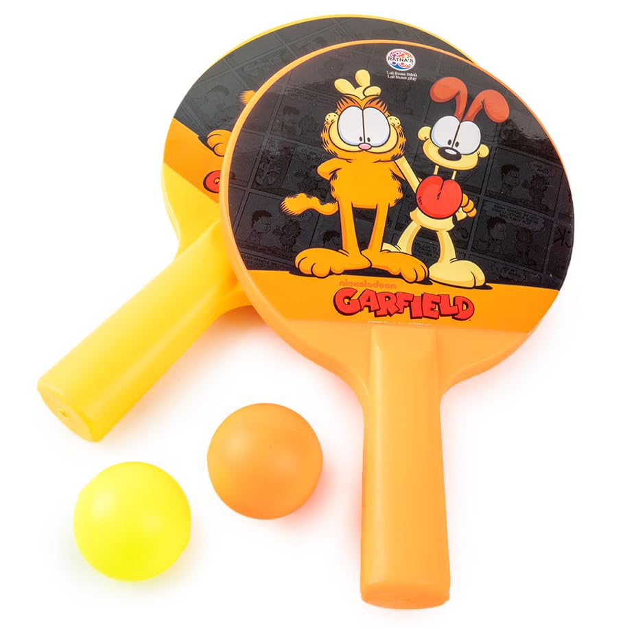 Ratna's Garfield Table Tennis Junior Set, 2 Rackets and 2 Balls, Outdoor & Indoor Sports Games for Kids 3+ Years-image-18