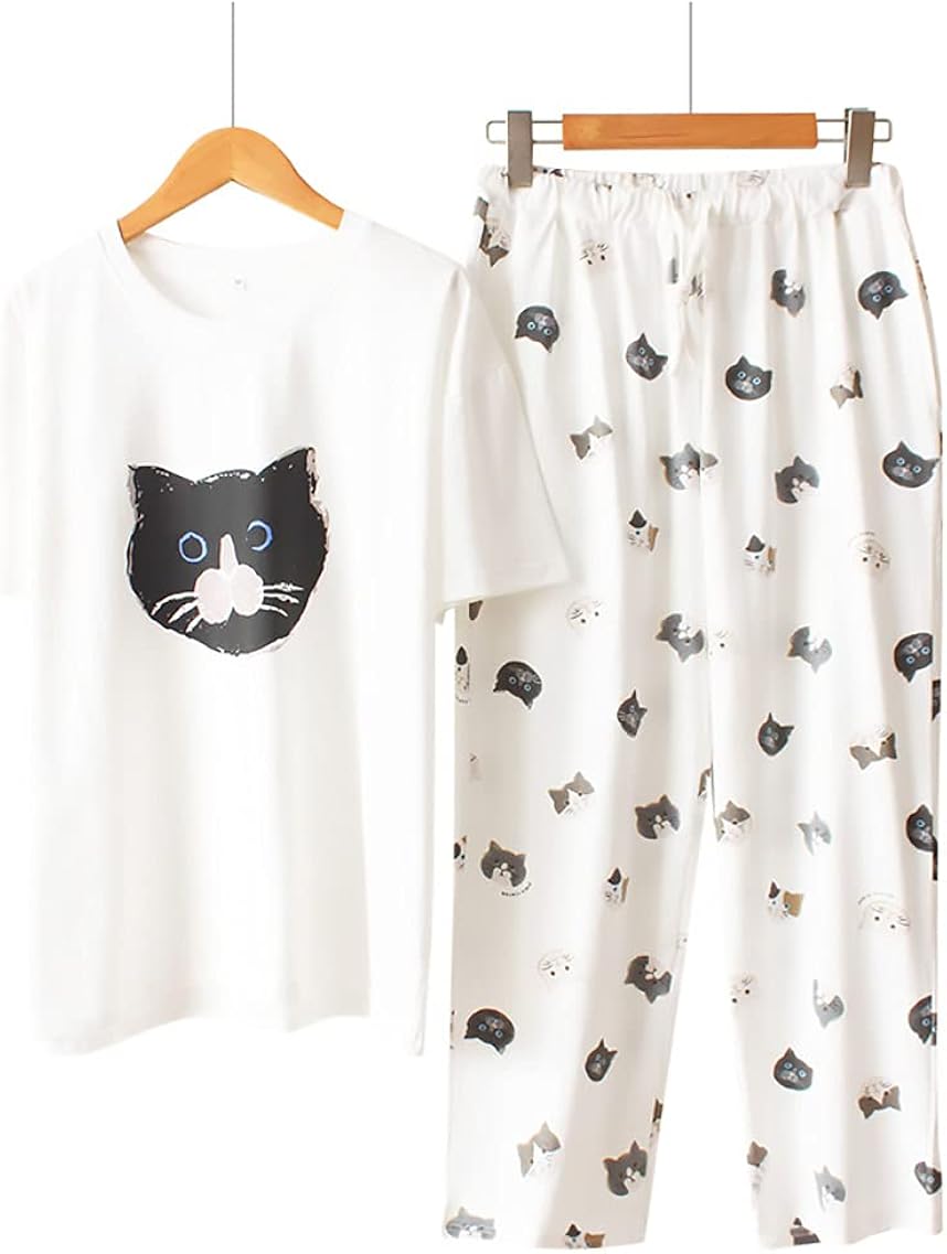 Diki 店内全品対象 Home パジャマ レディース ルームウェア 綿100 長袖 上下セット 部屋着 ラビット猫 動物パジャマ ラウンドネック 夏 冬 秋 春 漫画の絵 Diki 店内全品対象 Home パジャマ レディース ルームウェア 綿100 長袖 上下セット 部屋着 ラビット猫 動物パジャマ ラウンドネック 夏 冬 秋 春 漫画の絵