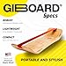 GIBBON SlackBoard - GiBoard Balance Board Kids & Adults - Slackline Balance Trainer - Slack Board Core Workout Equipment Home Gym Training - Standing Desk Exercise - Yoga, Agility, Pilates & More