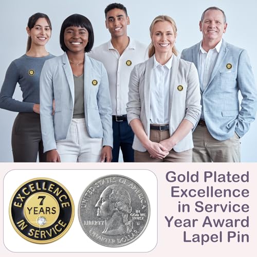 Image of Ferreve 50 /20 Pcs Year of Service Pins Employee Excellence Award Lapel Pin Performance Recognition Reward Anniversary